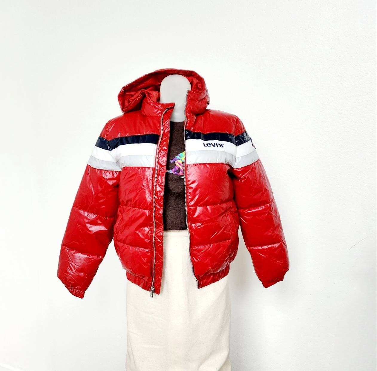 Levi's red puffer jacket 2025