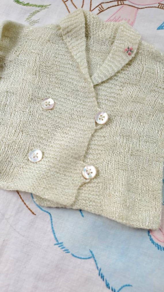 Girls mint green cardigan new arrivals