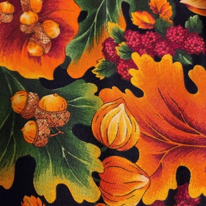 Autumn Fabric, VIP Cranston, Fall Leaves Acorn Fabric