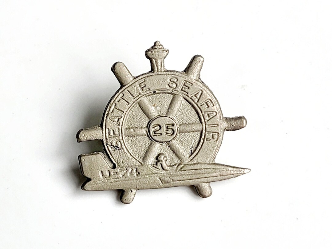 Vintage Seattle Seafair Pin: Ship Wheel & Hydro Boat Lapel Pin - Etsy