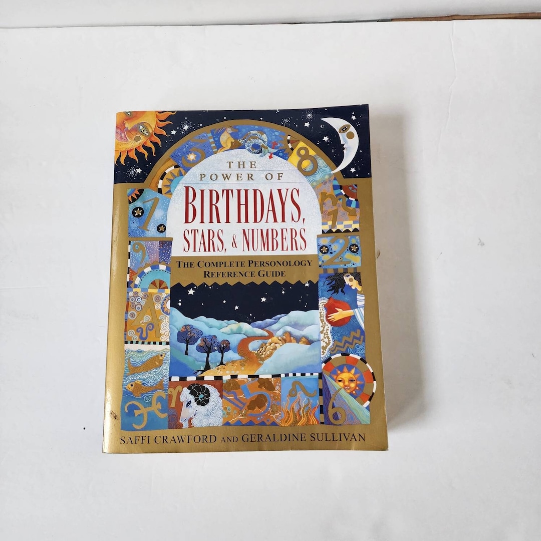 Vintage Birthdays Stars & Numbers Book, Horoscope Book, Astrology