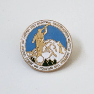 Vintage Church of Latter Day Saints Pin, Mission the Church of Jesus, Seattle Washington, LDS Church