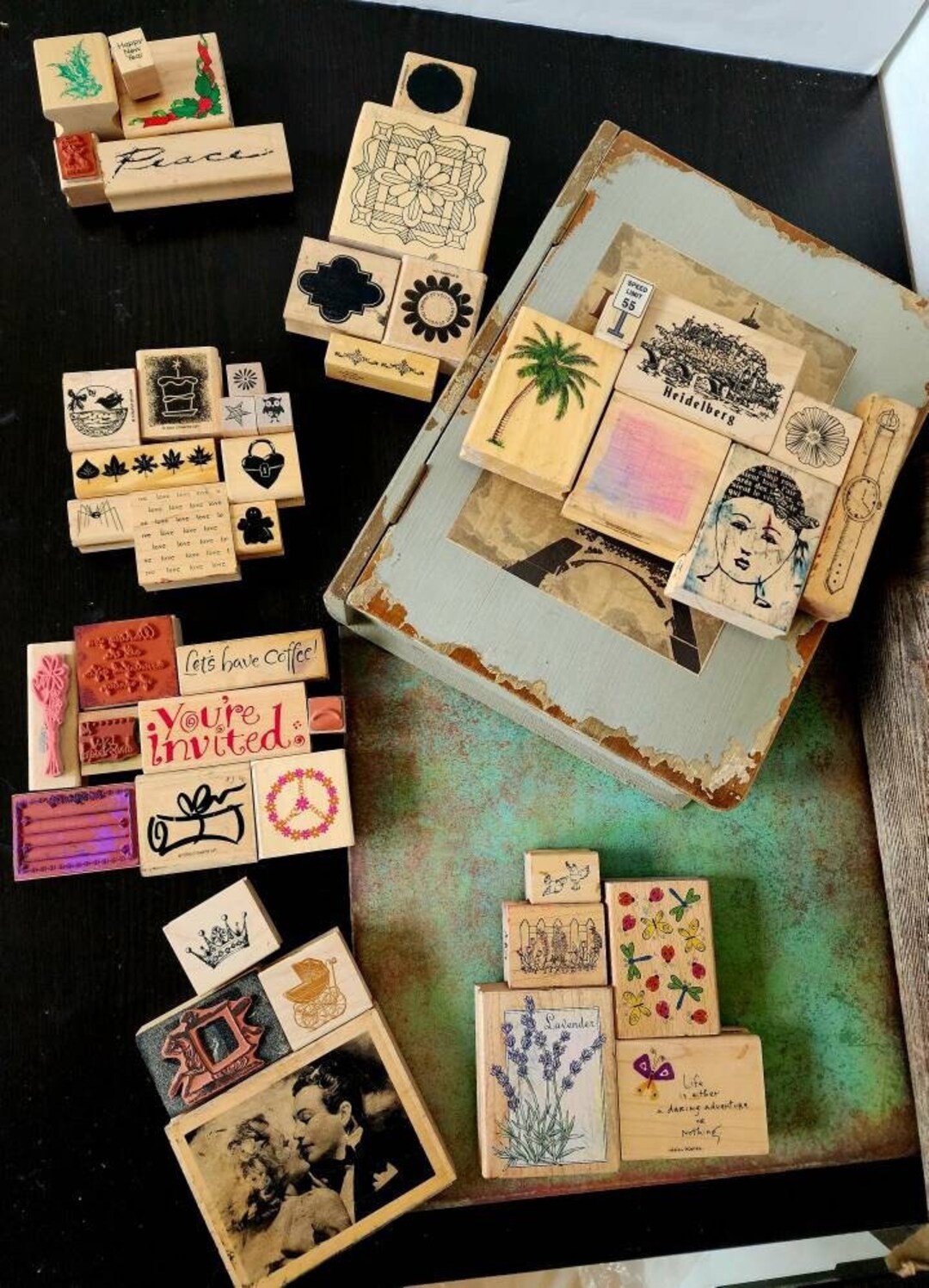 Rubber Stamps, Wood Rubber Stamps, You Choose Selection, Destash Rubber
