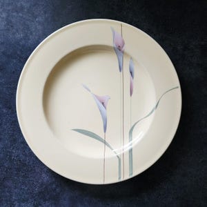 Mikasa Galleria Opus Yellow Salad Plate: Calla Lily Design, 8"