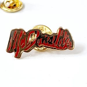 Vintage McDonalds Lapel Pin,  McDonalds Restaurant, Employee Jacket Pin,