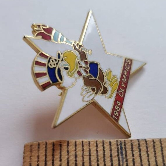 1984 Olympic Games Lapel Pin, Los Angeles Olympics, U… Gem