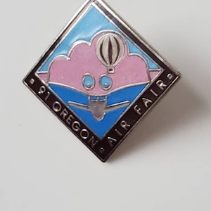 Lapel Pin 91 Oregon Air Fair Pin, Lapel Pin, Oregon Trade Show Event,
