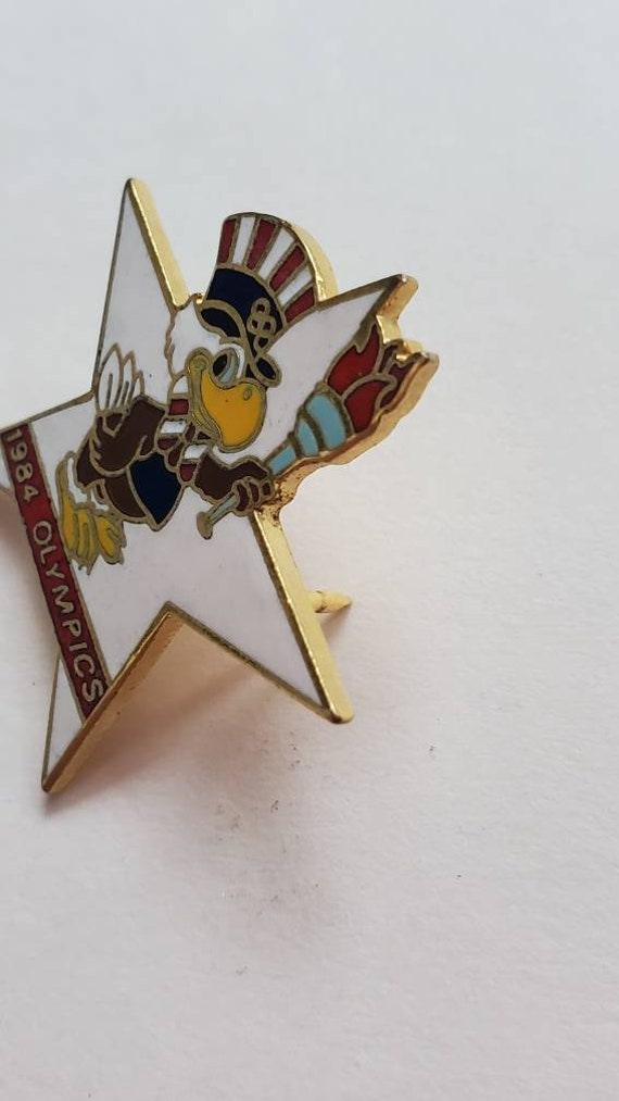 1984 Olympic Games Lapel Pin, Los Angeles Olympics, U… Gem