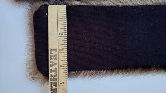 Faux Fur Neck Wrap, Parkhurst, Vtg Brown Faux Fur… - image 10