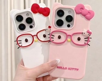Kitty Phone Case, iPhone 17 Pro Max 16 15 Plus Phone Case, Cat Phone Case, Gift For Her/Him