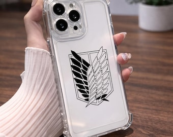 Titan Graphic Phone Case, Silicone Case iPhone 15, Gift For Anime Lovers