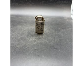 Vintage Camel Cigarettes Joe Camel Metal Flip Top Lighter Silver Collectible