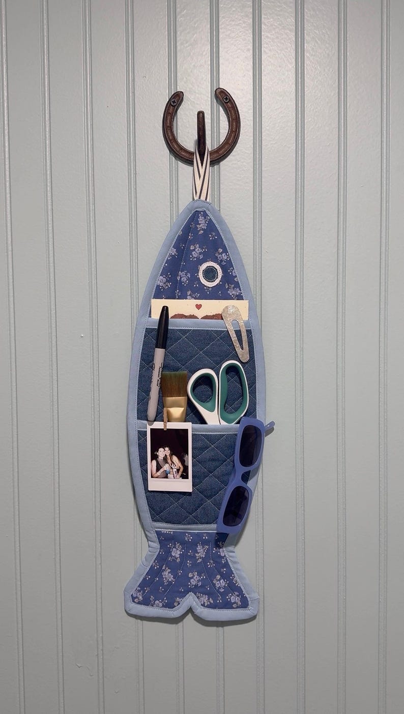 Fish Pocket Organizer Sewing Pattern (PDF Download) - Etsy