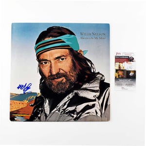 Willie Nelson signerat skivalbum LP | Certifierad av JSA