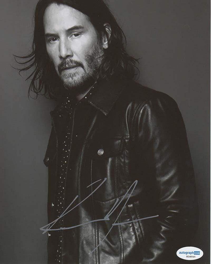 Keanu Reeves Autographed Photo | 8x10 | Certified by ACOA - Etsy