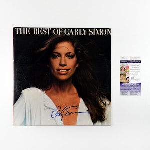 Carly Simon Vintage Signerad Skiva LP | Certifierad av JSA