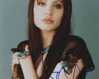 Angelina Jolie Vintage Autographed Photo | 8x10 | Certified by JSA