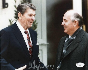 Mikhail Gorbachev Vintage Autographed Photo | 8x10 | Certified by JSA