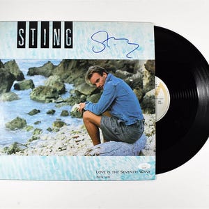 Sting The Police Signerat Skivalbum LP | Certifierad av JSA