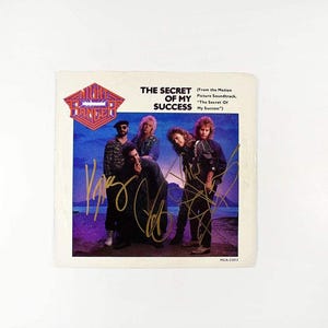 Night Ranger | Jack Blades, Brad Gillis och Kelly Keagy | Signerade 45-tal | Certifierad av JSA