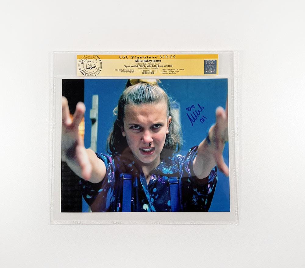 Autographs Millie Bobby Brown - Etsy