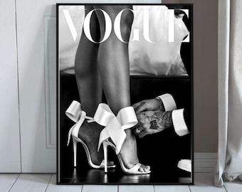 Fashion Wall Art Set of 3 – Black and White Luxury Editorial Prints