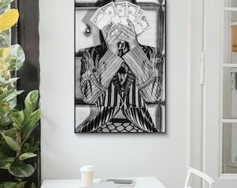 Money Mindset Wall Art, Luxury Woman Print, Wealth Manifestation Decor, Boss Babe Printable