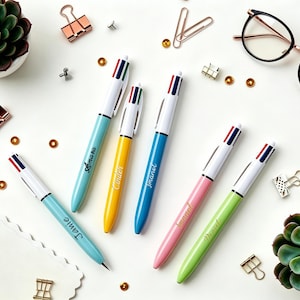 Personalized 4-Color Ballpoint Pen, Custom Engraved Multi-Purpose Pen, Great Gift for Office, School or Birthdays image 5