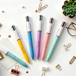 Personalized 4-Color Ballpoint Pen, Custom Engraved Multi-Purpose Pen, Great Gift for Office, School or Birthdays image 6