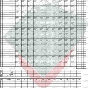 Printable MLB Baseball Scorecards – 30 Stadium Scorecards, Ballpark Tracker, Instant Download
