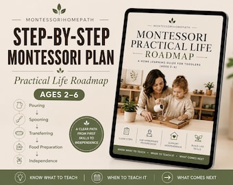 Montessori Toddler Practical Life Roadmap | PDF Guide for Ages 2-6