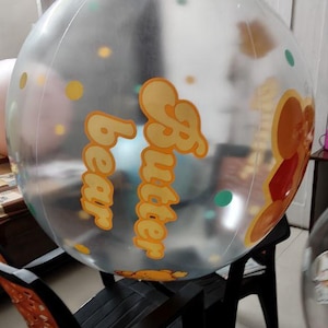 Jättestor uppblåsbar strandboll – 100 cm festdekoration, utomhusleksak