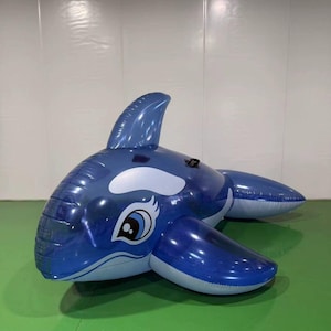 Giant 3M Inflatable Orca Whale Pool Float with SPH, Custom Ride-On PVC Toy (10ft)