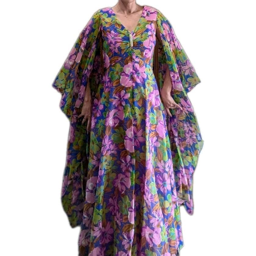 green emerald velvet dress Fairy Dress and Bell Sleeve Wrap Top Set Green Garden / Regular