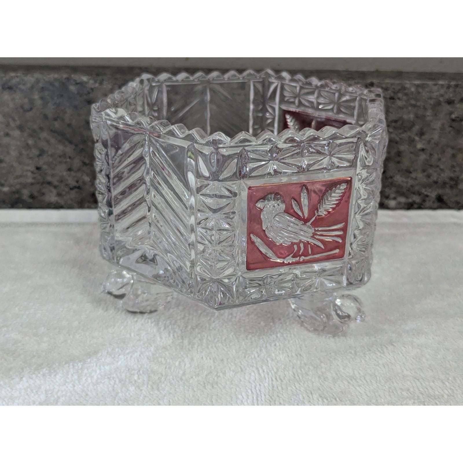 Hofbauer German Red Bird Crystal - Etsy