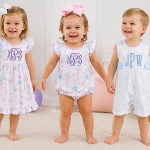 Robe d'anniversaire personnalisée, tenue Bubble ou Jon Jon, impression aquarelle