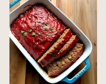 Catherine's Comfort Meatloaf, Meatloaf Recipe, Recipe, Cooking, Comfort Food, Food, Digital Download, Recipe Card, Meatloaf