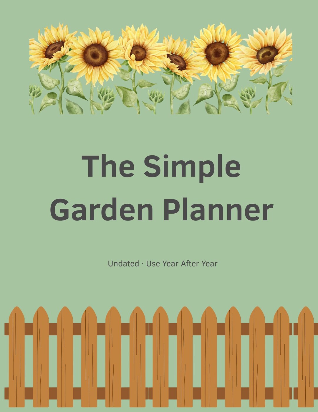 The Simple Garden Planner - Etsy