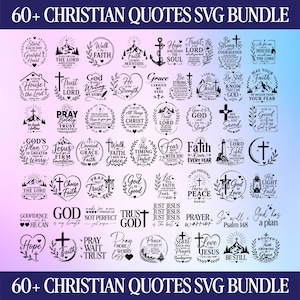 Jesus Bible Quotes Svg Bundle, Scripture SVG, Christian Svg Bundle, Bible Verse SVG, Religious Designs, Faith Svg, Blessed Svg, Jesus SVG
