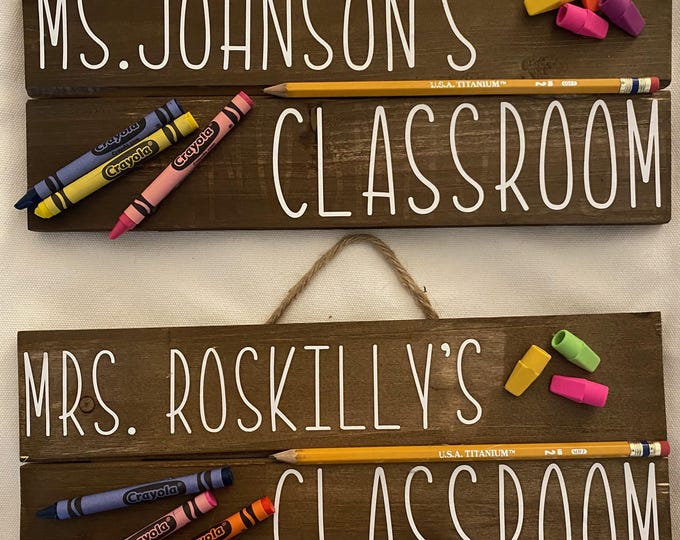 Custom Classroom Teacher Sign