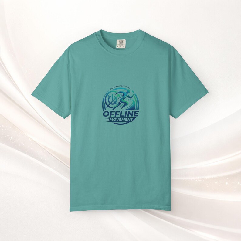 Offline Movement logo T-shirt | Cycling runner emblem, Disconnet, Reconnet Seafoam