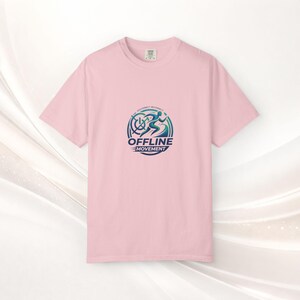 Offline Movement logo T-shirt | Cycling runner emblem, Disconnet, Reconnet Blossom