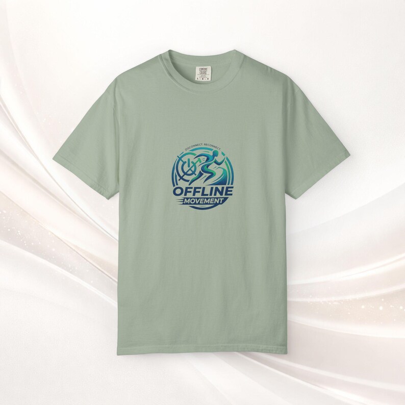 Offline Movement logo T-shirt | Cycling runner emblem, Disconnet, Reconnet Bay