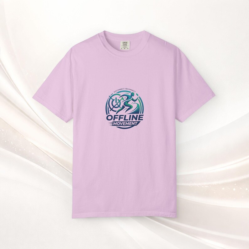 Offline Movement logo T-shirt | Cycling runner emblem, Disconnet, Reconnet Orchid