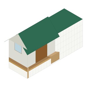 4x6 Chicken Coop Plans for 3-4 Hens, Small Backyard Hen House Blueprint PDF, DIY Gable Build with Cut List and Run Design