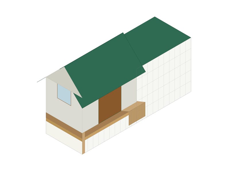 4x6 Chicken Coop Plans for 3-4 Hens, Small Backyard Hen House Blueprint PDF, DIY Gable Build with Cut List and Run Design image 2