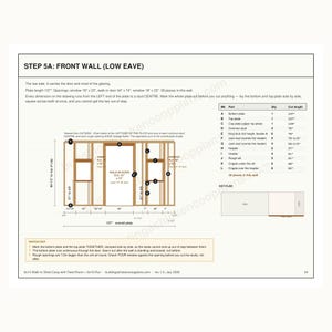 8x12 Chicken Coop Plans for 14-18 Hens, Walk In Hen House Blueprint PDF, DIY Shed Style Build with Cut List, Feed Room, Covered Run Design image 4