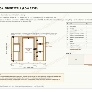 8x10 Chicken Coop Plans for 12-14 Hens, Walk In Hen House Blueprint PDF, DIY Shed Style Build with Cut List and Covered Run Design image 6