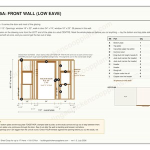 10x10 Chicken Coop Plans for 15-17 Hens, Walk In Hen House Blueprint PDF, Large DIY Shed Build with Cut List and Covered Run Design image 6