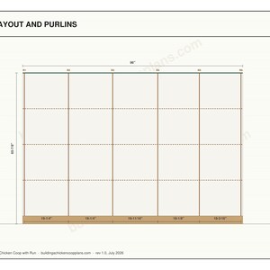 A Frame Chicken Coop Plans 6x8 for 3-5 Hens, Walk In Triangle Hen House Blueprint PDF, DIY Backyard Build with Cut List, Run Design image 5